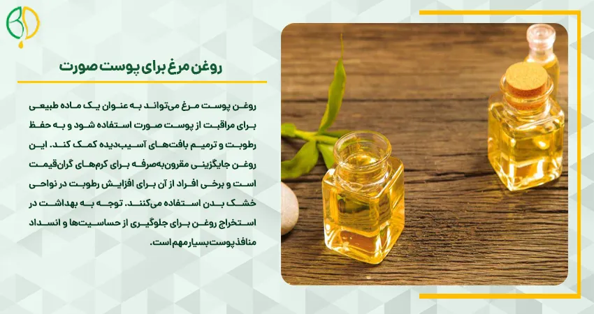 روغن مرغ برای پوست صورت 