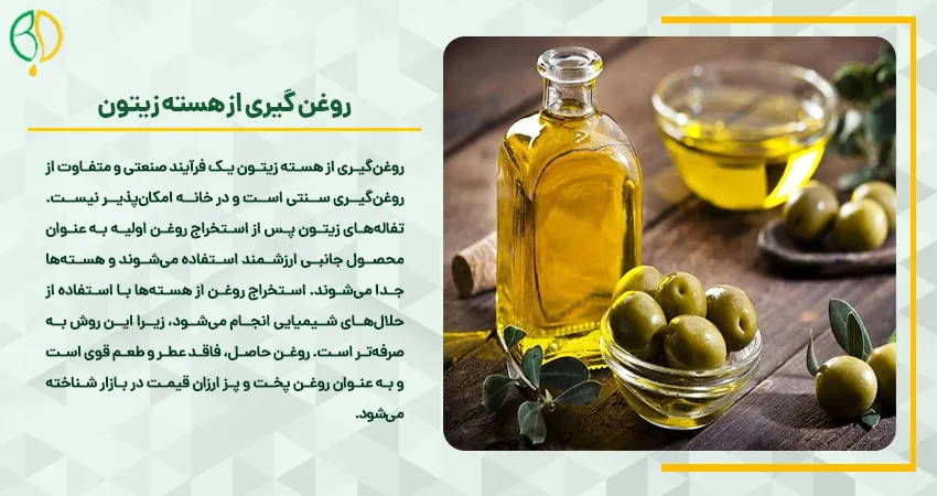 روغن گیری از هسته زیتون