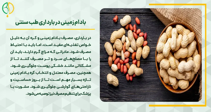 بادام زمینی در بارداری طب سنتی