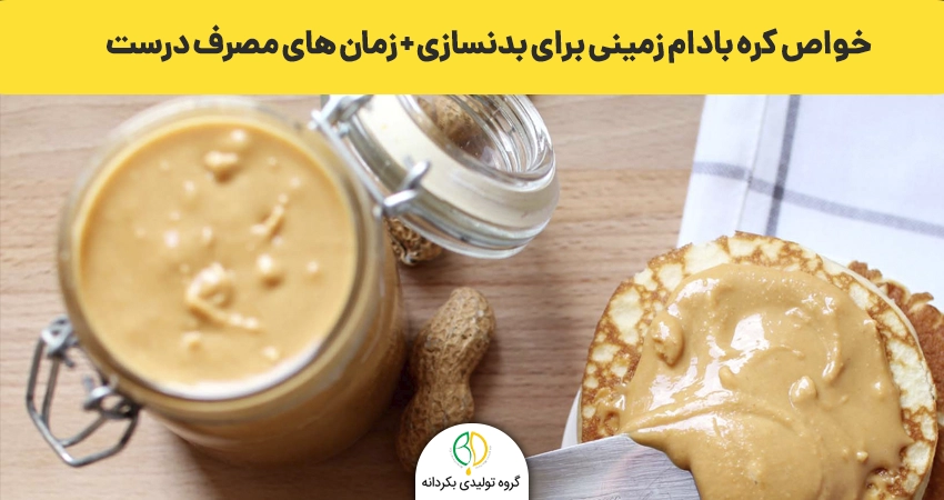 خواص کره بادام زمینی برای بدنسازی + زمان های مصرف درست